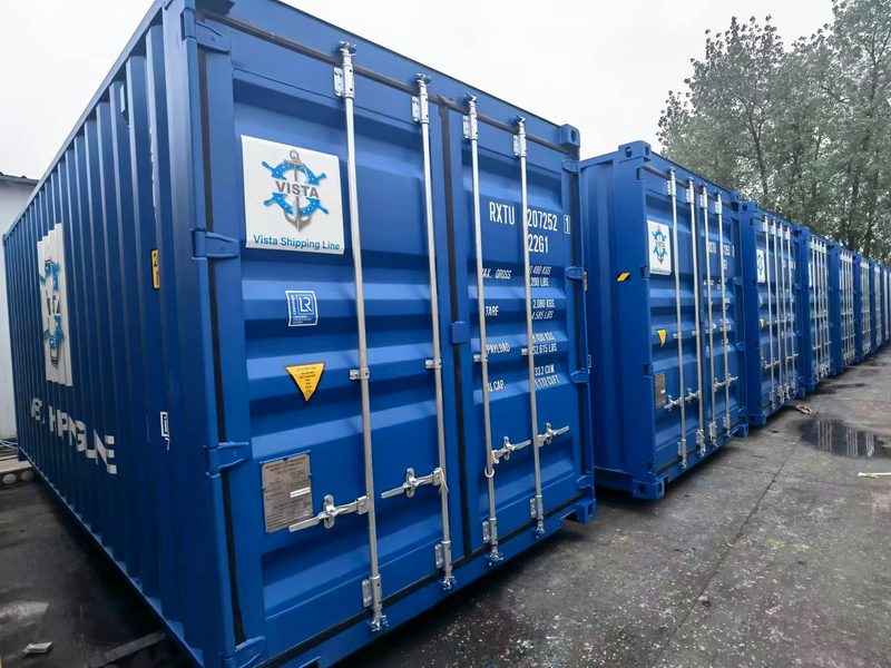 Row of Vista Shipping Line 20ft containers